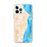 Custom Racine Wisconsin Map iPhone 12 Pro Max Phone Case in Watercolor