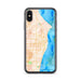Custom Racine Wisconsin Map Phone Case in Watercolor