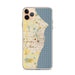 Custom Racine Wisconsin Map Phone Case in Woodblock
