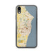 Custom Racine Wisconsin Map Phone Case in Woodblock