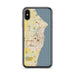 Custom Racine Wisconsin Map Phone Case in Woodblock