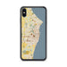 Custom Racine Wisconsin Map Phone Case in Woodblock