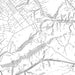 Radford Virginia Map Print in Classic Style Zoomed In Close Up Showing Details