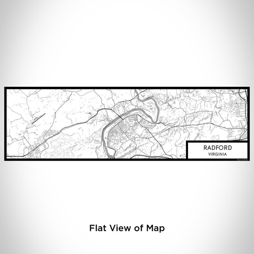 Flat View of Map Custom Radford Virginia Map Enamel Mug in Classic