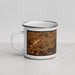 Left View Custom Radford Virginia Map Enamel Mug in Ember