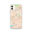 Custom iPhone 11 Radford Virginia Map Phone Case in Watercolor
