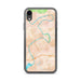 Custom iPhone XR Radford Virginia Map Phone Case in Watercolor