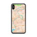 Custom iPhone XS Max Radford Virginia Map Phone Case in Watercolor