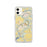 Custom iPhone 11 Radford Virginia Map Phone Case in Woodblock