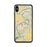 Custom iPhone XS Max Radford Virginia Map Phone Case in Woodblock