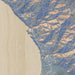 Ragged Point California Map Print in Afternoon Style Zoomed In Close Up Showing Details