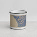 Front View Custom Ragged Point California Map Enamel Mug in Afternoon