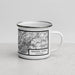 Right View Custom Ragged Point California Map Enamel Mug in Classic