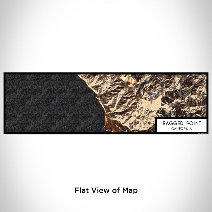 Flat View of Map Custom Ragged Point California Map Enamel Mug in Ember