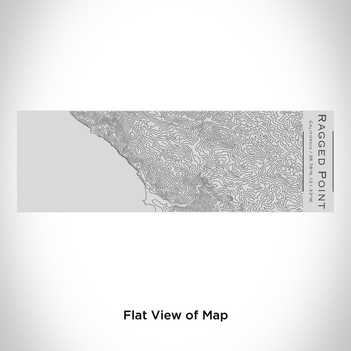 Rendered View of Ragged Point California Map Engraving on 10oz Stainless Steel Insulated Cup with Sipping Lid