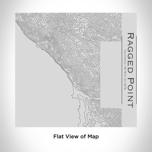 Rendered View of Ragged Point California Map Engraving on 17oz Stainless Steel Insulated Tumbler