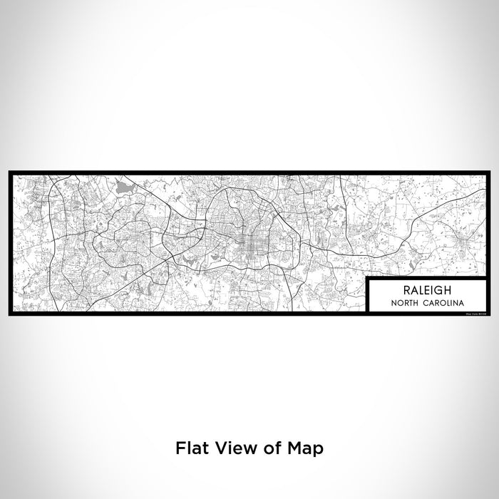 Flat View of Map Custom Raleigh North Carolina Map Enamel Mug in Classic