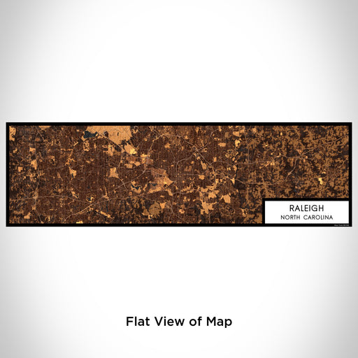 Flat View of Map Custom Raleigh North Carolina Map Enamel Mug in Ember