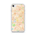 Custom Raleigh North Carolina Map iPhone SE Phone Case in Watercolor