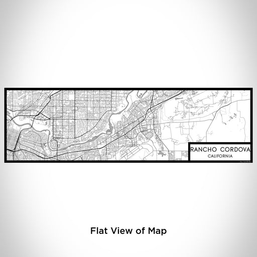 Flat View of Map Custom Rancho Cordova California Map Enamel Mug in Classic