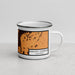 Right View Custom Rancho Cordova California Map Enamel Mug in Ember