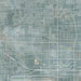 Rancho Cucamonga California Map Print in Afternoon Style Zoomed In Close Up Showing Details