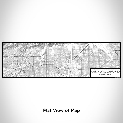 Flat View of Map Custom Rancho Cucamonga California Map Enamel Mug in Classic