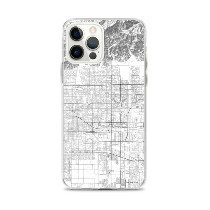 Custom Rancho Cucamonga California Map iPhone 12 Pro Max Phone Case in Classic