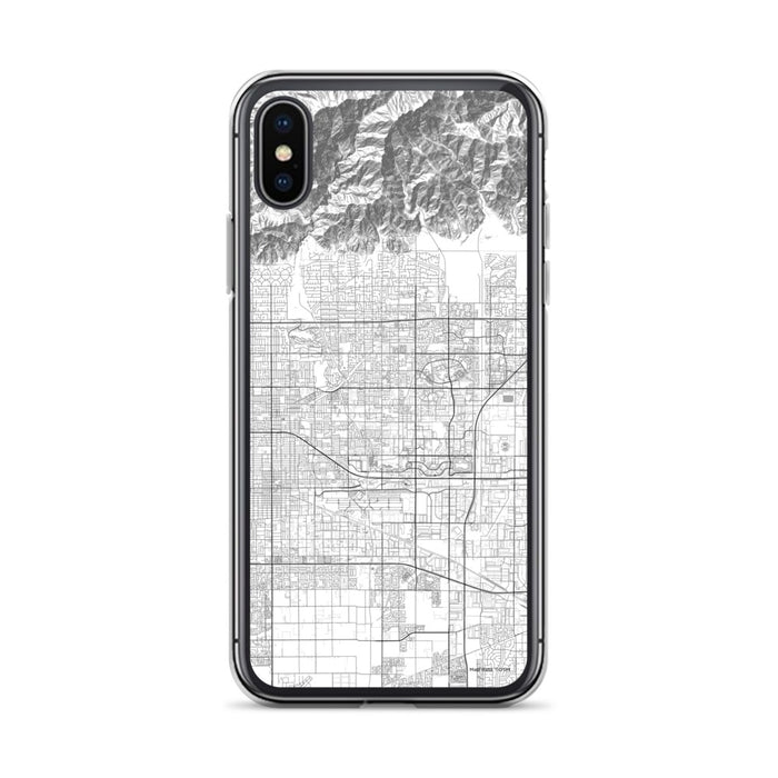 Custom Rancho Cucamonga California Map Phone Case in Classic