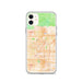Custom Rancho Cucamonga California Map Phone Case in Watercolor