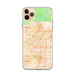Custom Rancho Cucamonga California Map Phone Case in Watercolor