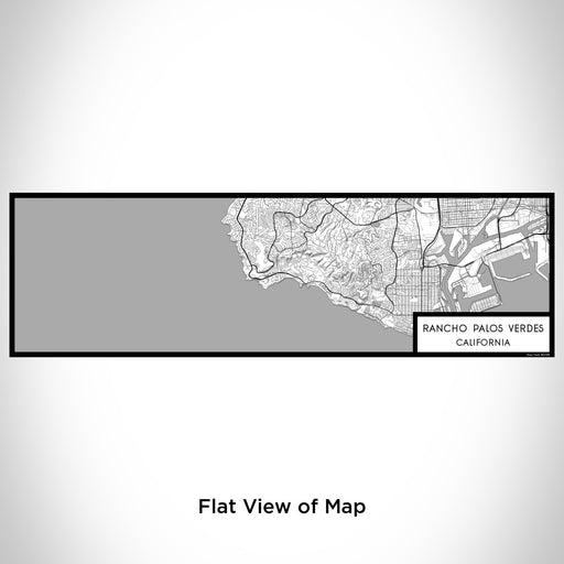 Flat View of Map Custom Rancho Palos Verdes California Map Enamel Mug in Classic