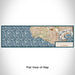 Flat View of Map Custom Rancho Palos Verdes California Map Enamel Mug in Woodblock