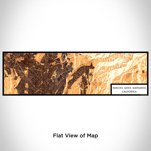 Flat View of Map Custom Rancho Santa Margarita California Map Enamel Mug in Ember