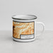 Right View Custom Rancho Santa Margarita California Map Enamel Mug in Ember