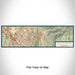 Flat View of Map Custom Rancho Santa Margarita California Map Enamel Mug in Woodblock
