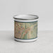 Front View Custom Rancho Santa Margarita California Map Enamel Mug in Woodblock