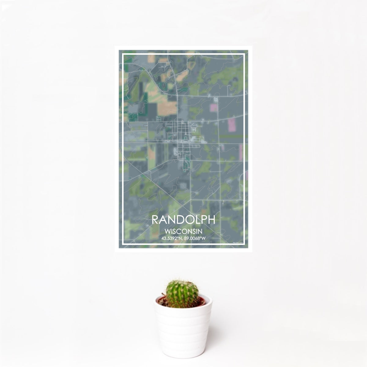 Randolph - Wisconsin Map Print in Afternoon — JACE Maps