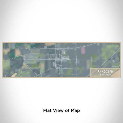 Flat View of Map Custom Randolph Wisconsin Map Enamel Mug in Afternoon