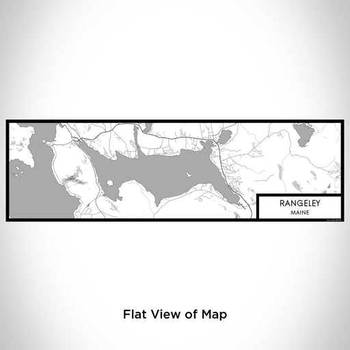 Flat View of Map Custom Rangeley Maine Map Enamel Mug in Classic