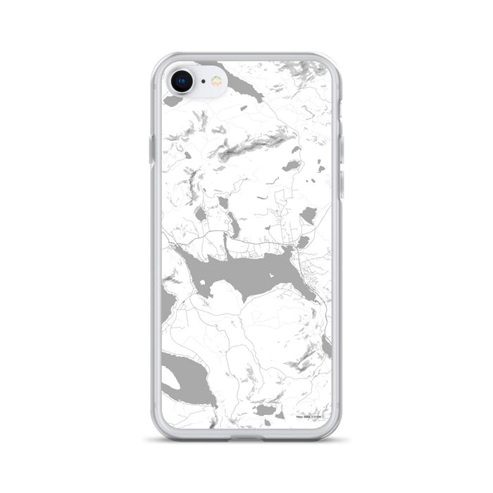 Custom iPhone SE Rangeley Maine Map Phone Case in Classic