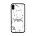 Custom iPhone X/XS Rangeley Maine Map Phone Case in Classic