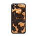 Custom iPhone XS Max Rangeley Maine Map Phone Case in Ember