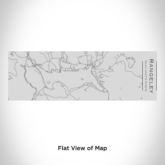 Rendered View of Rangeley Maine Map Engraving on 10oz Stainless Steel Insulated Cup with Sipping Lid