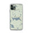 Custom iPhone 11 Pro Rangeley Maine Map Phone Case in Woodblock