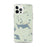 Custom iPhone 12 Pro Max Rangeley Maine Map Phone Case in Woodblock
