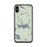 Custom iPhone X/XS Rangeley Maine Map Phone Case in Woodblock