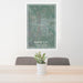24x36 Rapid City South Dakota Map Print Portrait Orientation in Afternoon Style Behind 2 Chairs Table and Potted Plant