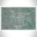 Rapid City South Dakota Map Print Landscape Orientation in Afternoon Style With Shaded Background