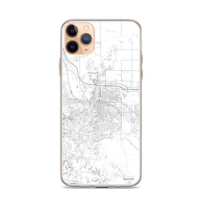 Custom Rapid City South Dakota Map Phone Case in Classic